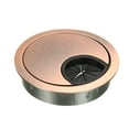 thumbnail image 1 of Unique Bargains Cable Hole Cover, 2-1/8 Inch Zinc Alloy Desk Grommet for Wire Organizer (Red Bronze), 1 of 3