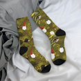 thumbnail image 4 of JUNZAN Gnomes Playing in the Garden Mens Funny Socks for Men Women Colorful Fun Novelty Crew Patterned Socks, 4 of 6