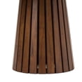thumbnail image 5 of Cid Xeu 54 Inch Dining Table- Round Walnut Veneer- Slatted Pedestal Base, 5 of 13