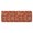 Football Outline Orange Pattern, variant on Football Fire Orange Pattern Flannel Kitchen Runner Mat, Bathroom Long Rug with Non Slip Backing & Absorbent Surface, Shape Retaining Gifts for Kitchen Laundry Entryway