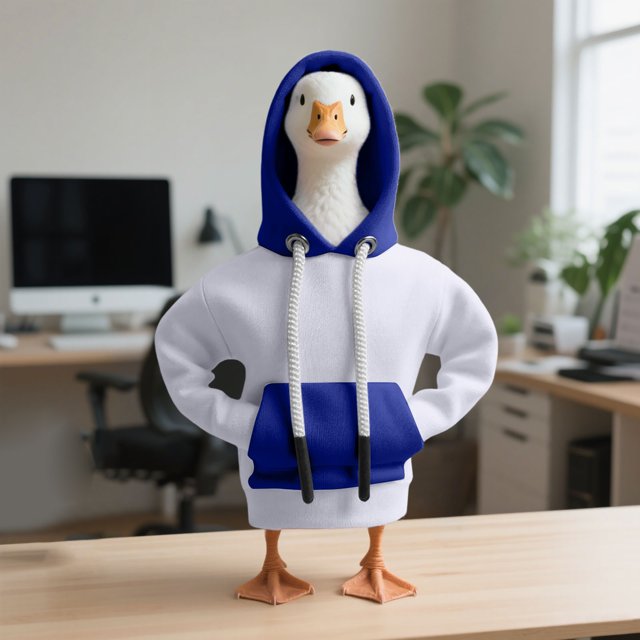 BotaniNest Desk Goose Outfits Hoodies Tabletop Goose Accessory Mini Porch Goose Costume