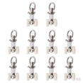 thumbnail image 1 of Paquete de 60 deslizadores de rieles metálicos para cortinas con ruedas gemelas de 26 mm 60pcs, 1 of 7