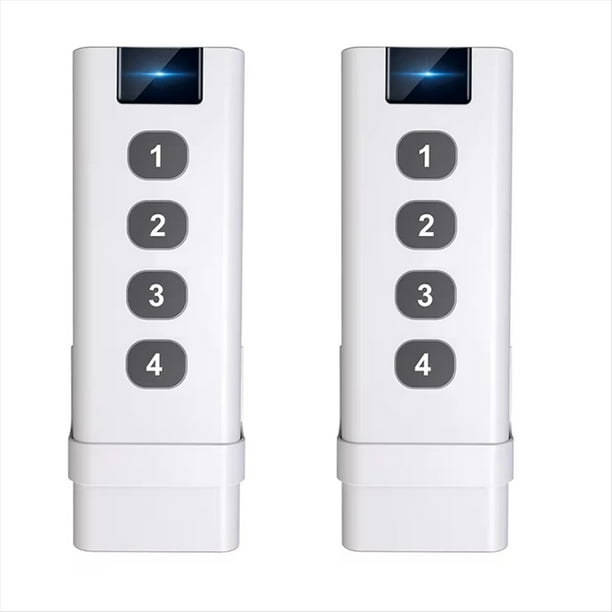 2 Dispositivos de Control Tuya ZigBee, Interruptor de Escena Inalámbrico Inteligente, Controles Remotos Portátiles de 4 Teclas para Inteligente del Hogar