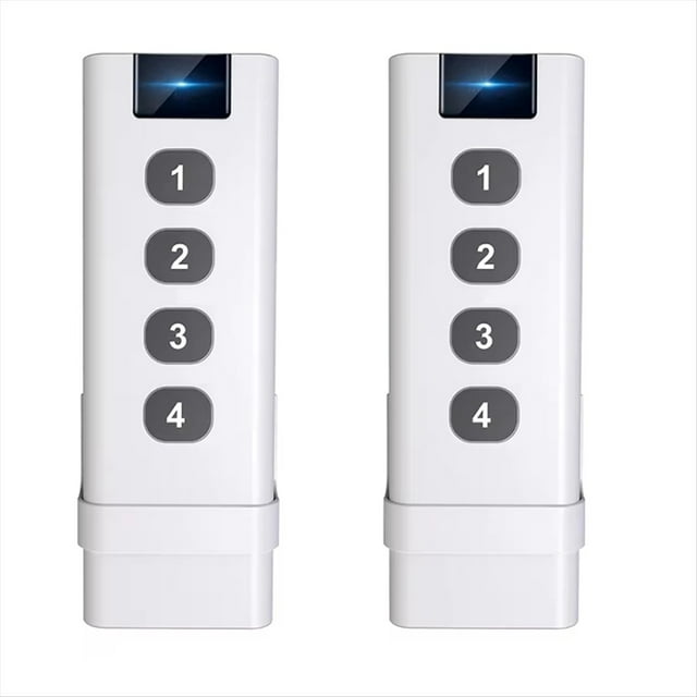 2 Dispositivos de Control Tuya ZigBee, Interruptor de Escena Inalámbrico Inteligente, Controles Remotos Portátiles de 4 Teclas para Inteligente del Hogar