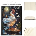 thumbnail image 4 of Lindo Animal 5D Diamante Pintura Cuaderno Arte Lácteos Libro (gallo) Blanco, 4 of 9