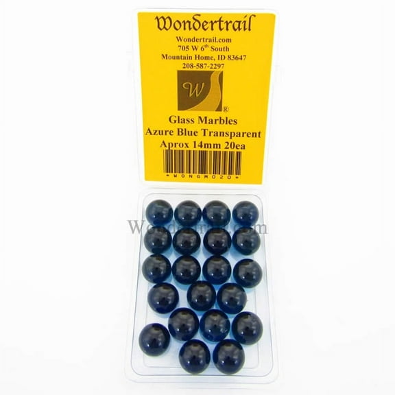 Twilight Skies Transparent 14mm Glass Marbles Pack of 20