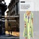 thumbnail image 5 of Vestido largo con estampado floral bohemio Cuello en V Cordón con cordones Ropa de manga larga kenally AP000133-52B, 5 of 6