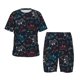 thumbnail image 1 of Fotbe Joystick Gamepad Pijama Estampada de 2 Piezas para Niños – Ropa de Dormir de Manga Corta Cómoda para Niños y Niñas, Camiseta y Shorts de Algodón-X-Large, 1 of 6