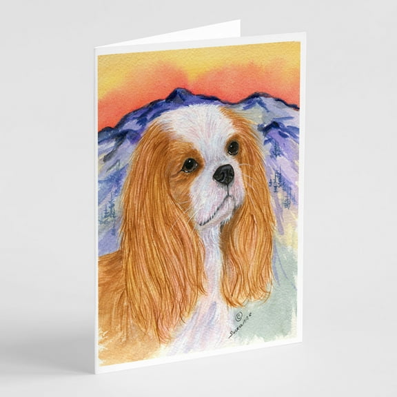 Cavalier Spaniel Greeting Cards and Envelopes Pack of 8
