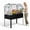 Black, variant on GOCAPTAIN Raised Garden Bed with Legs, Built-In Spray Irrigation and Protective Cover, Galvanized Metal Planter for Outdoor Vegetables, Flowers, Herbs, Black