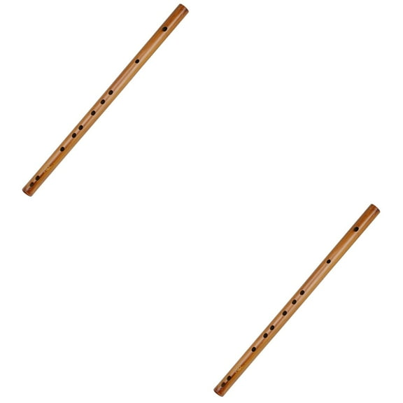 Raindrops 2pcs Wooden Piccolo Practical Small Flute Traditional Musical Instrument ( )
