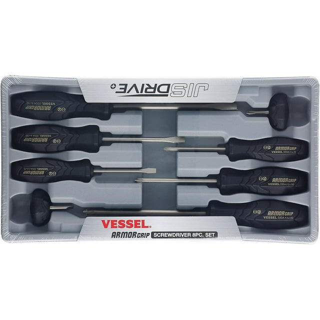 Juego de destornilladores VESSEL ARMOR GRIP 8PC. Nº 550A8PTU (anterior)