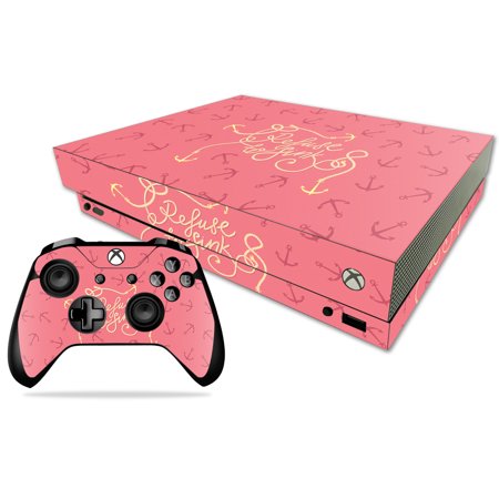 MightySkins Skin for Microsoft Xbox One X - Refuse to Sink | Protective Viny wrap | Easy to Apply and Change Style | Made in the USA