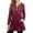 Wine, variant on PMVFHDE Women Thin Hoodie Zip Up Long Sleeve Tunic Hem Slim Fit Pullover Sweatshirt Casual Womens Workout Tops ,XXXL