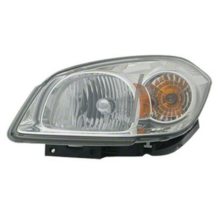 Aftermarket 2005-2010 Chevrolet Cobalt  Driver Side Head Lamp Lens and Hsng incl Amber Bulb and Smoke Chrome