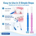 thumbnail image 5 of GENKENT Interdental Brush for Adults & Teens, 64 Count Reusable Interdental Brushes Between Teeth for Teeth Cleaning & Plaque Removal, Safe for Braces & Dental Devices, (2.5mm+3mm), 5 of 8