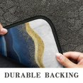 thumbnail image 6 of Blue Gold Wave Marble Pattern Door Rugs,Washable Non Slip Door Mats Indoor,Decorative Door Mats,Entry Mat Indoor for Entrance,Bedroom,Kitchen,Bathroom,30"x17", 6 of 6