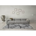 thumbnail image 3 of Ahgly Company Indoor Round Abstract Gray Modern Area Rugs, 3' Round, 3 of 4