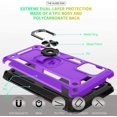 thumbnail image 4 of Compatible for Samsung Galaxy A51 5G Case (Not Fit Galaxy A51) with HD Screen Protector, Military-Grade Shockproof Protective with Magnetic Kickstand Ring Phone Case for Samsung A51 5G, Purple, 4 of 15