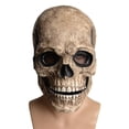 thumbnail image 1 of Cubierta de cara de calavera de cabeza completa Hel-met H-alloween Party Prop Espeluznante casco de esqueleto con mandíbula móvil, 1 of 8