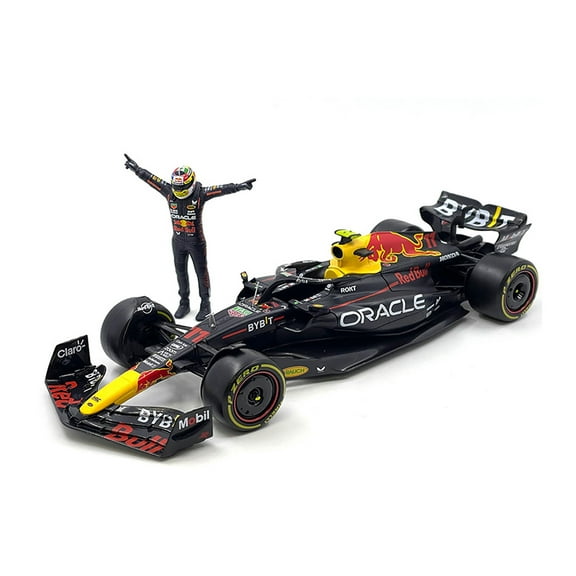 2023 Oracle Red Bull Racing RB19 w/Driver Figure, #11 Sergio Perez - Bburago 18-28036/11 - 1/24 Scale Diecast Model Car