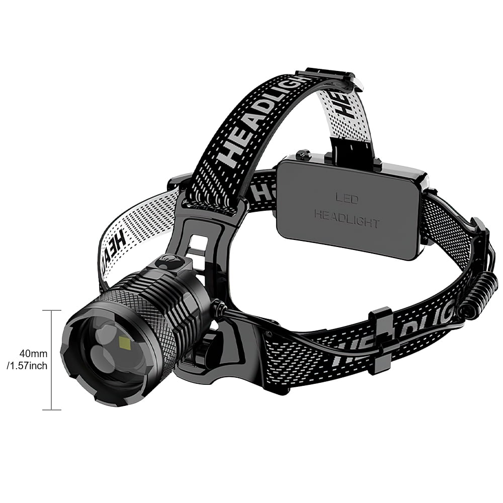 Rechargeable LED Headlamp 2500LM, IP58 Waterproof with Motion Sensor