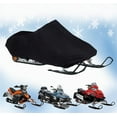 thumbnail image 2 of 200 Denier Storage Snowmobile Cover Compatible for the 1995-1996 Ski Doo Bombardier Model ST Snowmachine Sled. All Black., 2 of 5