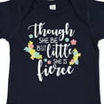 thumbnail image 4 of Inktastic Though She Be but Little She is Fierce Shakespeare Girls Baby Bodysuit, 4 of 5