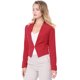 thumbnail image 1 of Día de San Patricio Chaqueta Corta Casual De Negocios De Oficina De Trabajo Sin Cuello Para Mujer Rojo S, 1 of 6