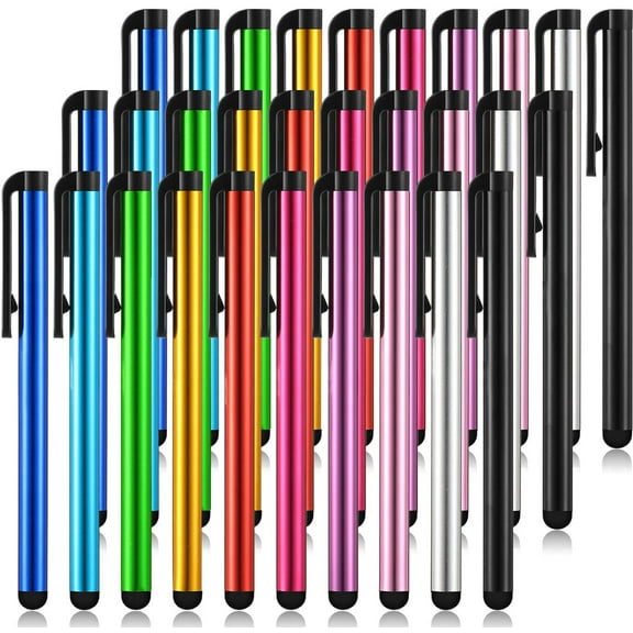 Stylus Pens Set of 30, Capacitive Slim Stylus Pens for Universal Touch Screens Devices, Compatible with iPhone, iPad, Tablet