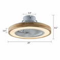 thumbnail image 2 of Modern 20" Ceiling Fan Light LED Chandelier Lamp With Remote Control Living Room 20 inch LED Ceiling Fan Light with Remote Control Bedroom Living Room Chandelier Invisible Ceiling Fan With Chandelier, 2 of 3