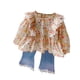 thumbnail image 1 of Guardurnaity Conjunto de abrigo para niña, traje para niño, atuendo para niño, ropa de moda, ropa suave, otoño, primavera, aspecto a la conjuntos de ropa Beige 100cm, 1 of 6