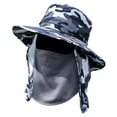 thumbnail image 2 of Sombrero tipo cubo para el sol, de secado rápido, con protección solar y solapa desmontable para el cuello y la cara. Azul Multi, 2 of 8