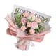 thumbnail image 3 of Ramo de flores artificiales de ganchillo, ramo de punto hecho a mano, flores falsas terminadas Rosa, 3 of 9
