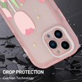 thumbnail image 4 of Compatible with iPhone 13 Pro Max Case 6.7 Inch, Cute Pink Floral Flower Pattern Phone Case for Women Girls, Shockproof Full Camera Protective Girly Cover for 13 Pro Max, 4 of 10