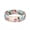 Pack C: Flowers on Bone Background, variant on ThunderFit Silicone Wedding Rings for Women, Printed Design Breathable Rubber Engagement Bands 5.5mm Wide 1.8mm Thick