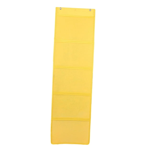 Bolsa colgante para exhibición de de jardín de infantes, organizador para colgar pintura, práctico bolsillo de exhibición de de arte fácil Amarillo Macarena Bolsa colgante de pintura