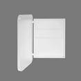thumbnail image 5 of 16x24 Inch Bathroom Mirror Cabinet with Adjustable Glass Shelves, Recessed Metal Framed Medicine Cabinet for Storage, White, 5 of 9