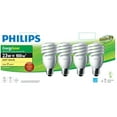thumbnail image 2 of 23W Medium Base Soft White Mini Twister CFL Bulbs - 4 Pack, 2 of 2