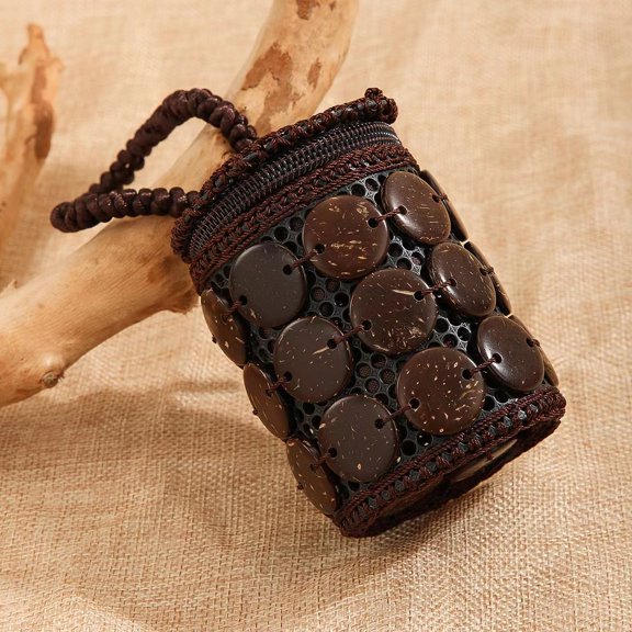 Bohemian Women Purse Small Purse Woven Wallet Small Purse Zipper Change Purse