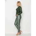 thumbnail image 2 of Pantalón skinny satinado Verde olivo grande, 2 of 2