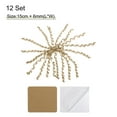 thumbnail image 2 of Unique Bargains 12 Count 6' Large Curly Bows for Gift Wrapping Curling Ribbon with Self Adhesive for Gift Wrap, Champagne Gold, 2 of 7