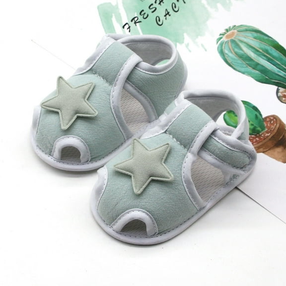 Herrnalise Infant Newborn Baby Girls Boy Prewalker Printing Stars Applique Single Shoes