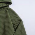 thumbnail image 3 of Blusa con capucha de manga larga para hombre, color liso, bolsillos, cordón ajustable, forro polar, talla grande, sudadera con capucha para hombre, blusa de poliéster, 3 of 6
