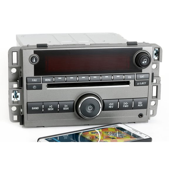 Restored 2009 Saturn Vue Gray AM FM Radio Single Disc w Bluetooth Music 25994574 Unlocked (Refurbished)