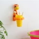 thumbnail image 3 of Soporte para cepillos de dientes montado en la pared con tazas, soporte para vasos, vaso de plástico, soporte para cepillos de dientes con ventosas, fácil instalación sin herramientas, 3 of 8
