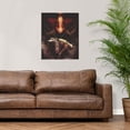 thumbnail image 2 of Attack on Titan Poster, Japanese Anime Canvas Decorative Poster, Wall Art for Dorm Bedroom Living Room, No Frame, 2 of 7