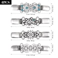 thumbnail image 4 of SOIMISS 4pcs Rhinestone Sweater Clips Woman Clothes Clips Decorative Cardigan Clips Clothes Accessories, 4 of 6