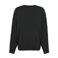 thumbnail image 5 of hirigin Women's Loose Knit Tops, Solid Color Ribbed Long Sleeve Round Neck Autumn Sweater Blouse, 5 of 6