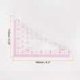 thumbnail image 2 of Uxcell Styling Sewing French Curve Ruler, 16x11cm Clear Sewing Pattern Making Ruler 2 Pack, 2 of 6